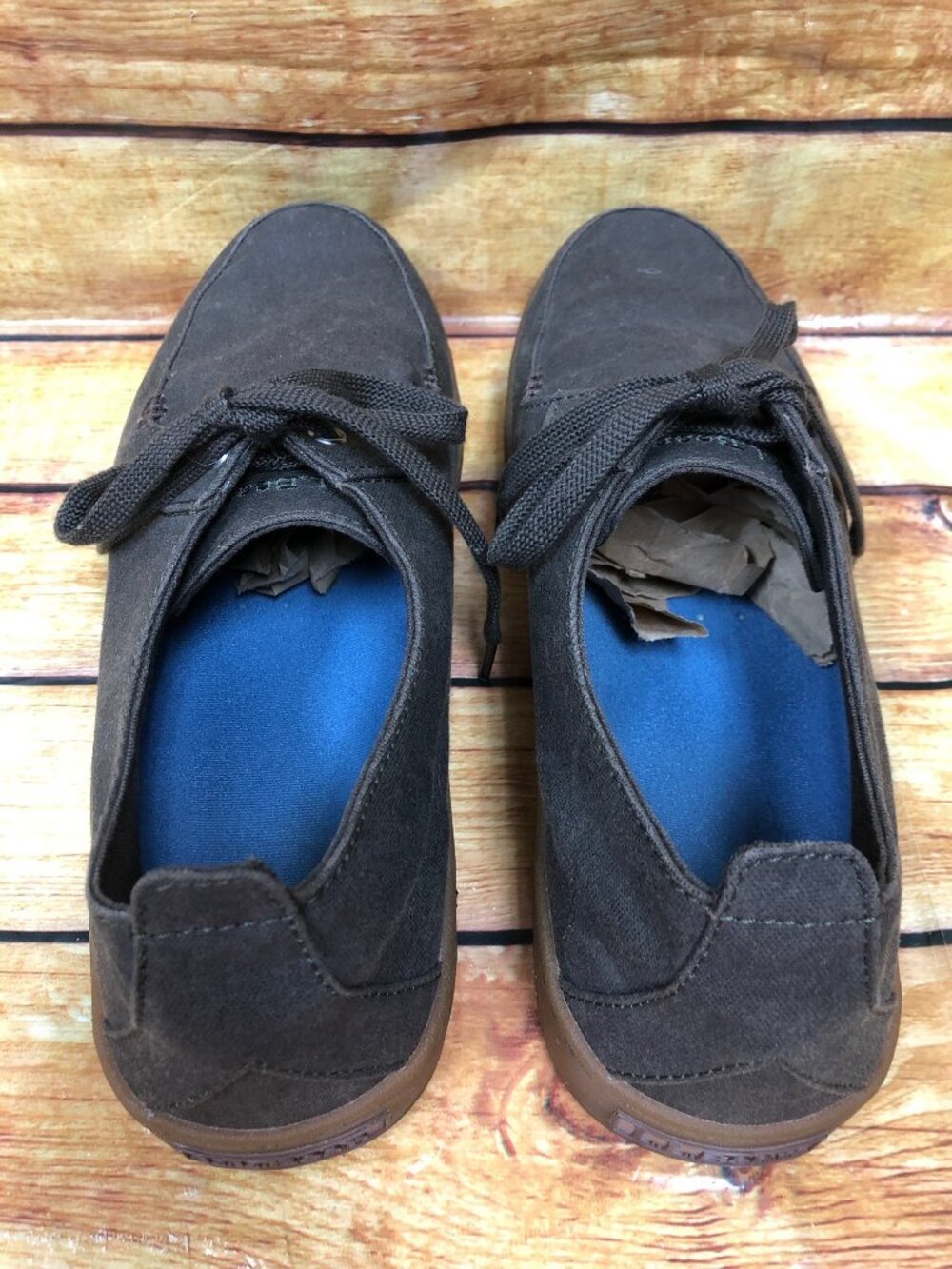 LL Bean Mens 12 M Campside 2 Eye Canvas Brown Sneaker 505999 - Picture 4 of 10